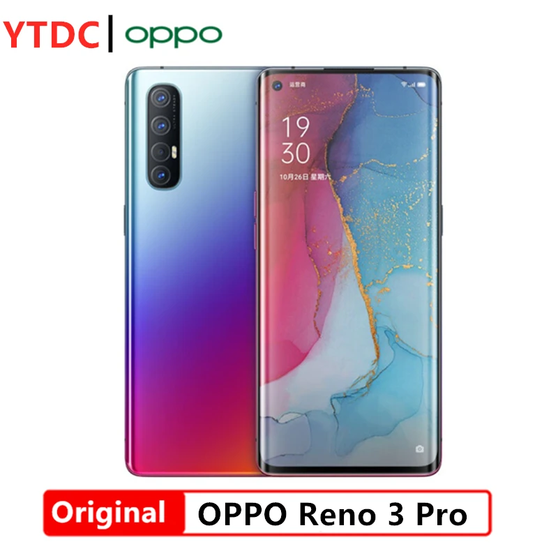 Оригинальный Oppo Рино 3 Pro 5G смартфон 12 Гб Оперативная память 256 ГБ Встроенная 4025