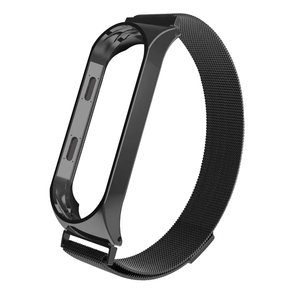 JKER ремешок для Xiaomi mi Band 3 mi Band 4 ремешок для Xiaomi mi band 3 браслет для Xiaomi mi группа 4 магнит металл из нержавеющей стали