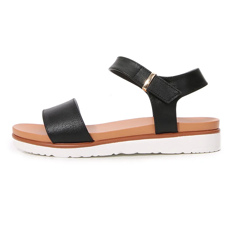 

2021 New Summer Fashion Casual Sandals Ladies All-match Elegant and Generous Fairy Style Bohemian Ethnic Style Beach Flat Shoes