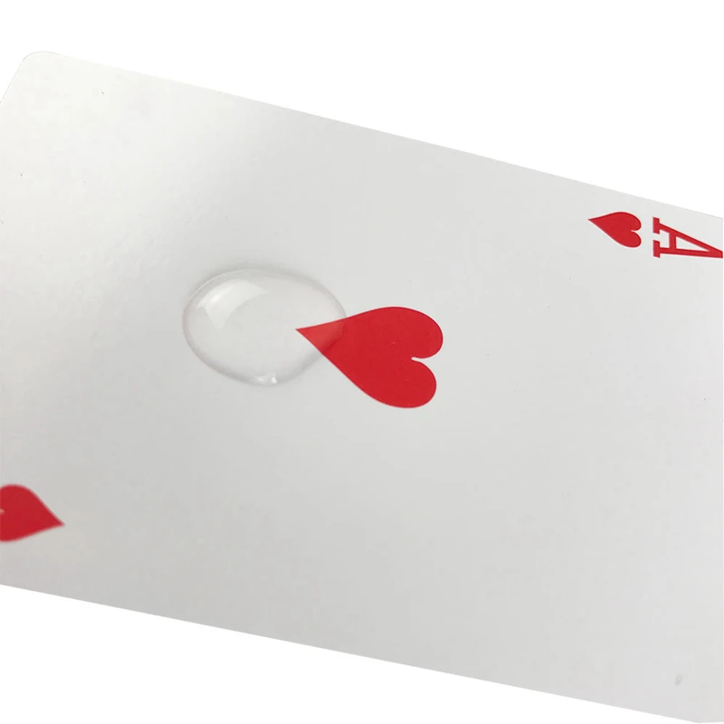 K8356 Новые горячие Baccarat Texas Hold'em ПВХ пластиковые игральные карты водонепроницаемые атласные для покера карточная доска мост игра 2,28*3,46 дюймов