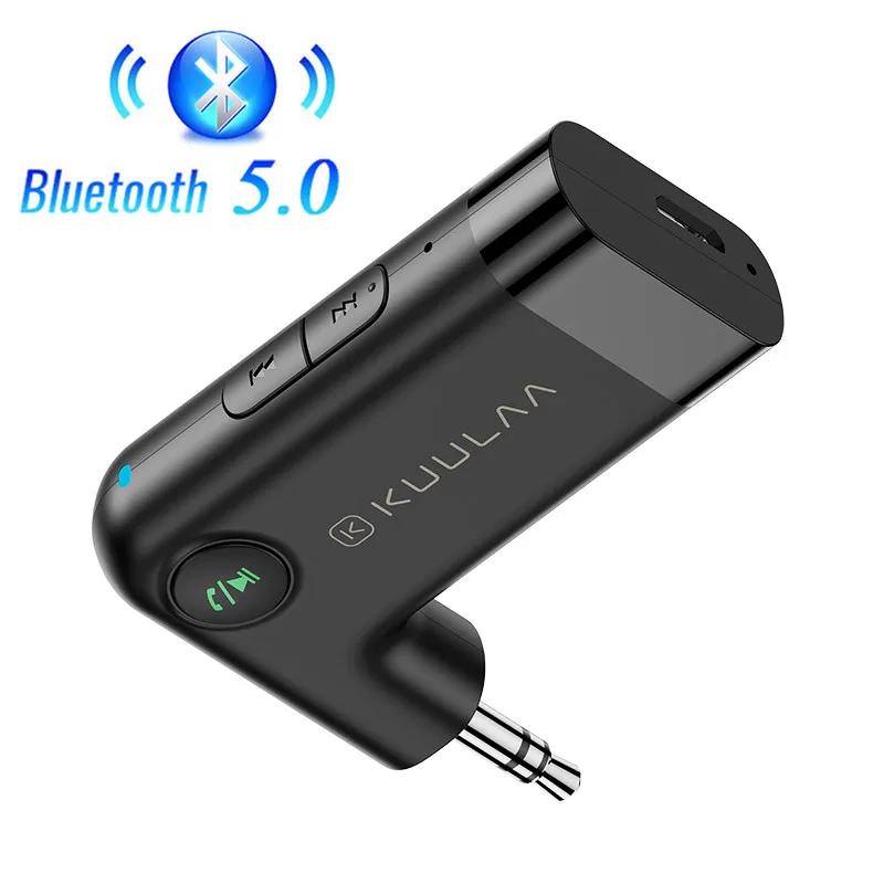 

2021 New KUULAA Aux Bluetooth Adapter Dongle Cable For Car 3.5mm Jack Aux Bluetooth 5.0 Receiver Speaker Audio Music Transmitter