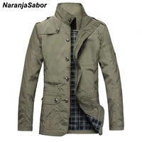 naranjasabor fashion thin mens jackets hot sell casual wear comfort windbreaker autumn overcoat necessary spring men coat n483