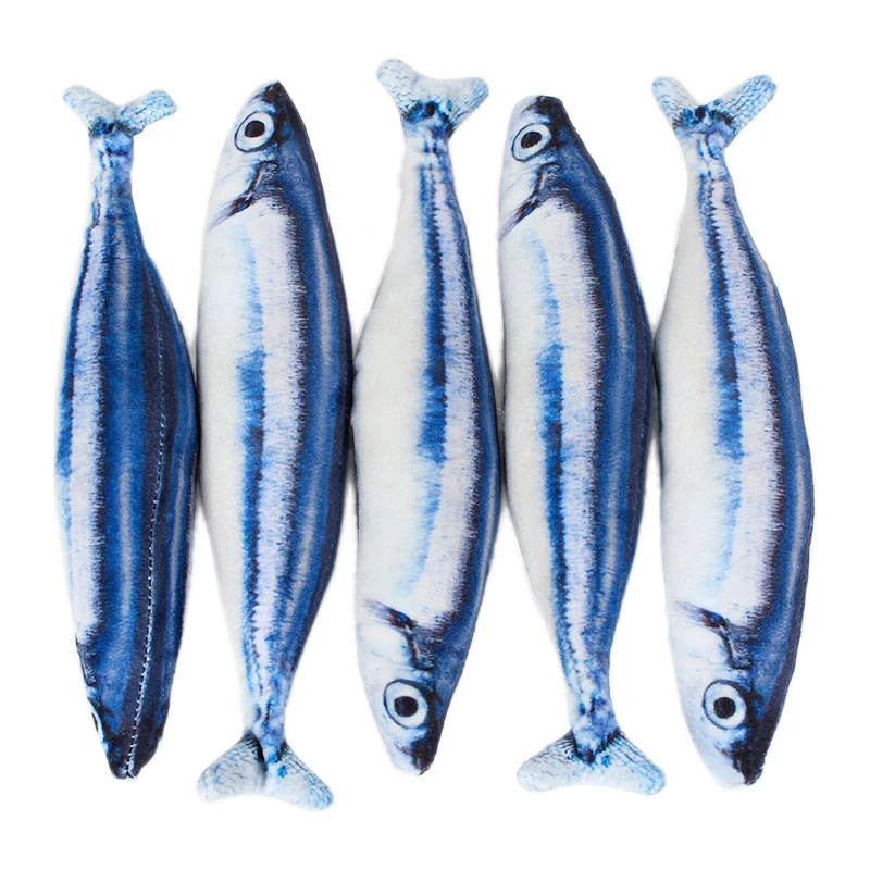 

2020 New Pet Cat Toy Electric Moving Fish Cat Toy Realistic Plush Simulation Wagging Catnip Toy Kicker Toy For Kitten Kitty Pet