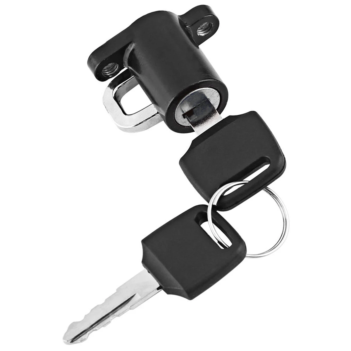 

1 Set Helmet Lock Hanger Hook Universal Motorcycle Motorbike Bike Car-Styling and 2 Keys Set Durable