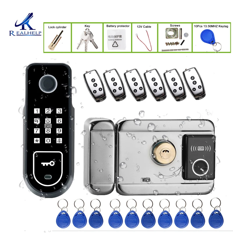 

Беспроводной пульт дистанционного управления для домашней квартиры, биометрическая фотокамера, простой в установке, комплект блокировки д...