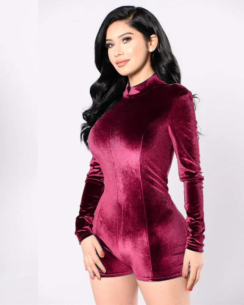 Женские сексуальные боди для ночного клуба колготки Осенние Бархатные костюмы с