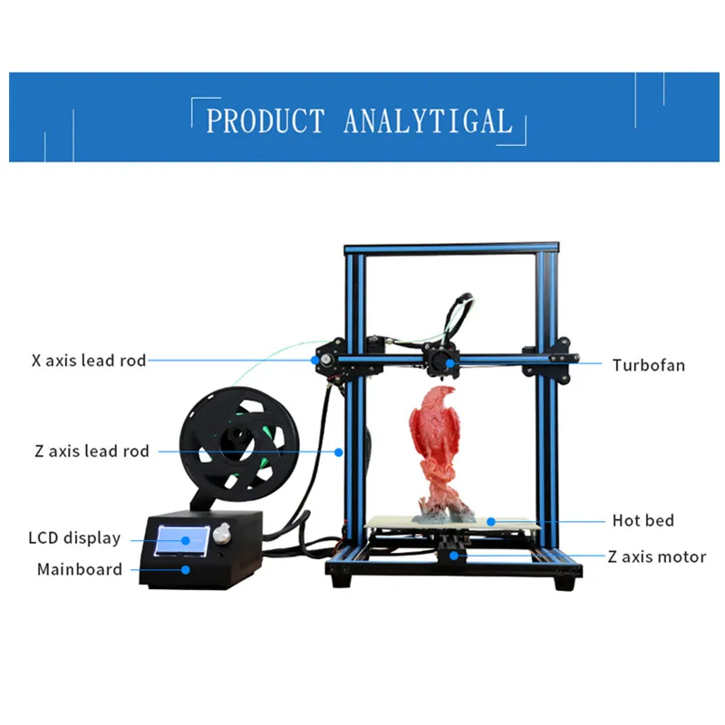 EZT M18 I3 Мега полу DIY серии 3d принтер с 12864 ЖК экраном высокой точности 1 кг 3D нити|3D