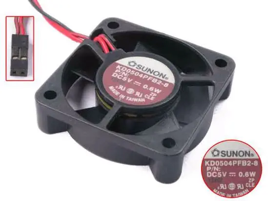 SUNON KD0504PFB2-8 DC 5V 0,6 W 40x40x10mm 2-проводной Вентилятор охлаждения сервера