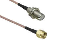 rg316 f tv female jack bulkhead to sma male plug straight rf jumper pigtail cable 4inch3ft