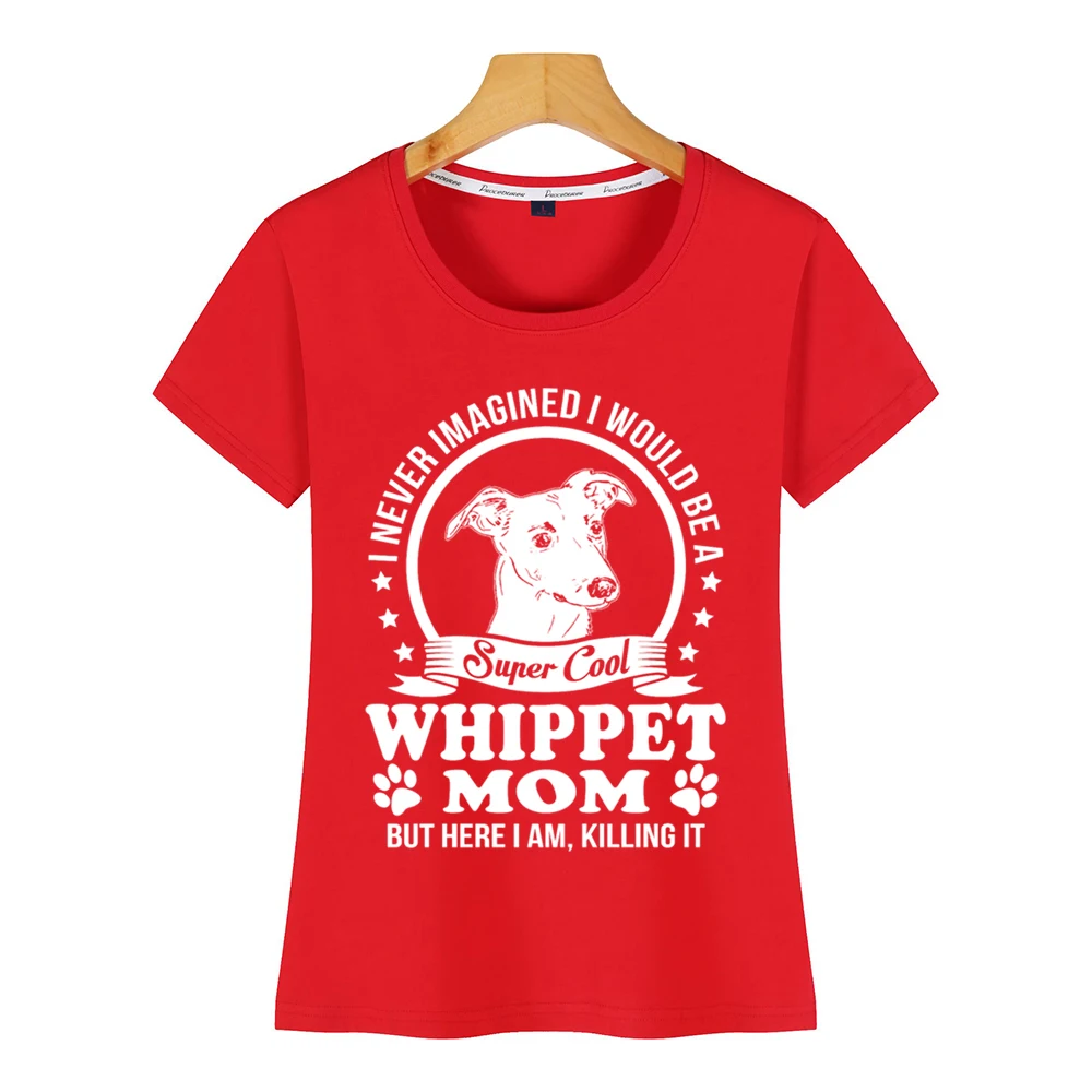 Женская футболка с надписями Whippet Kawaii на заказ