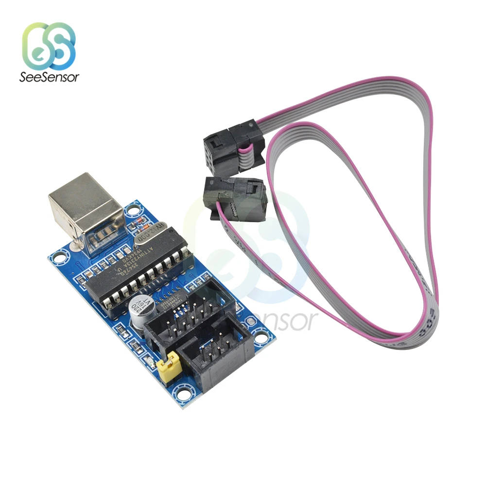 USBTiny USBtinyISP AVR ISP программатор загрузчик для Arduino IDE Meag2560 с 10-контактным кабелем