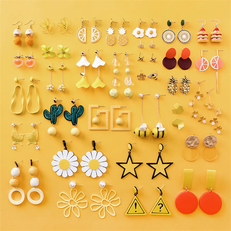 DIEZI различные стильные милые серьги гвоздики с цветами для женщин новые летние