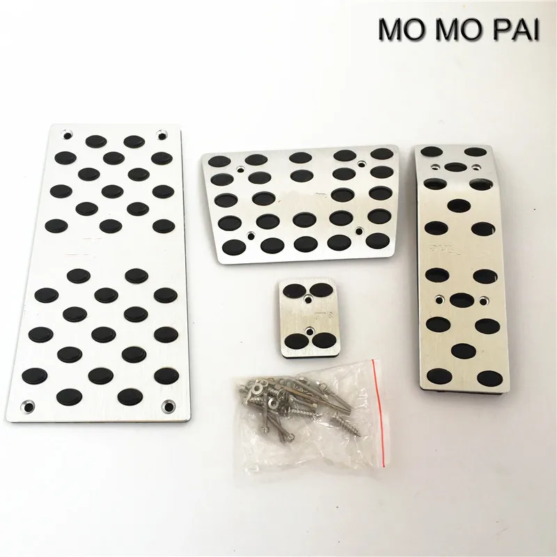 Алюминиевые Серебристые S-Line Топливные Тормозные ножные педали скольжения без