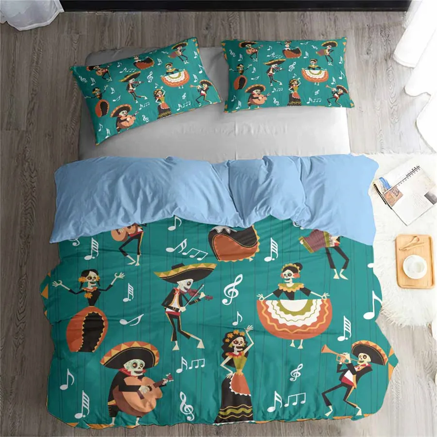

3d-комплект постельного белья HELENGILI, пододеяльник с принтом на Хэллоуин, Комплект постельного белья с наволочкой, детской кроватью