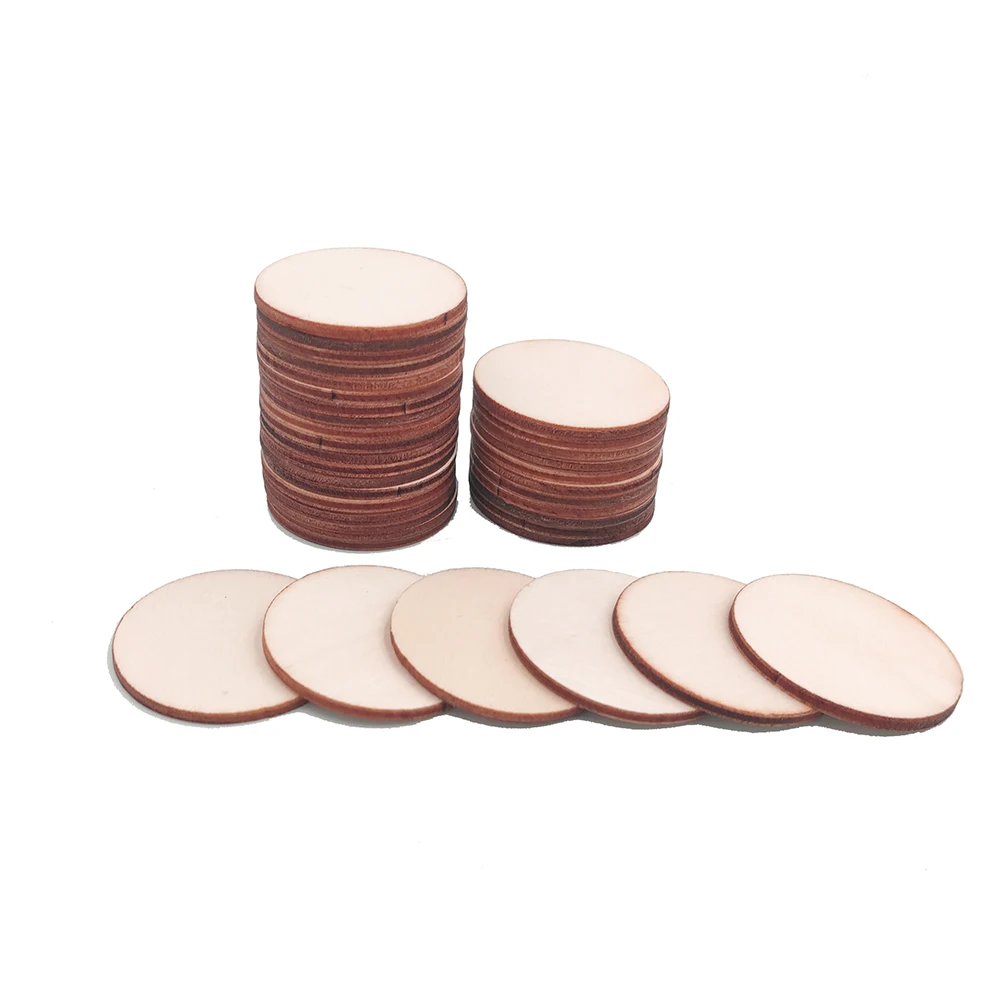 

20 шт. 60 мм 2,36 дюйма круглые деревянные ломтики деревянные поделки для дня рождения настольные цифры Декор Свадебные картины Diy детские подар...