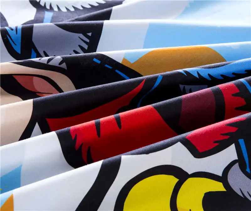 Mickey mouse comforter bedding set for children bed decor single size quilt covers queen bedspread fitted sheet 3-5pcs promotion | Дом и сад