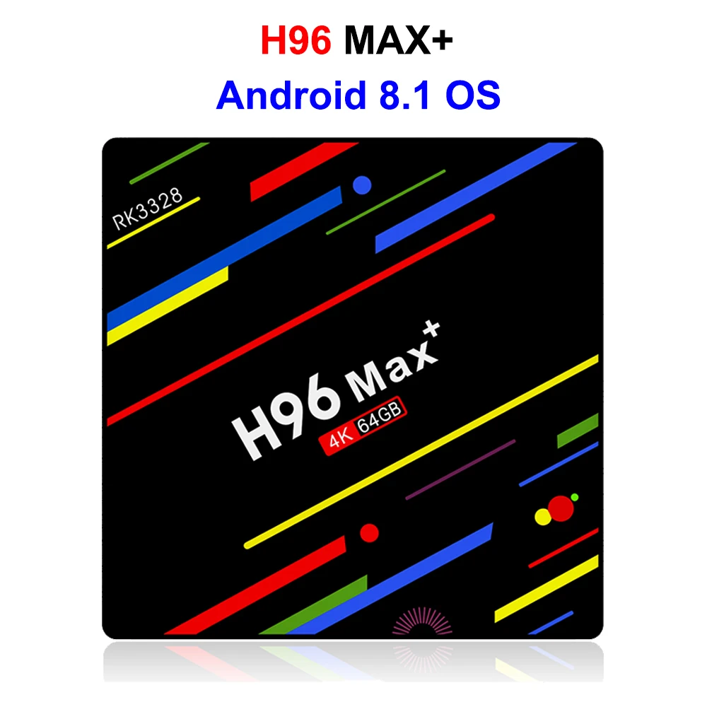 H96 max plus приставка смарт тв android 8.1 4K Декодер каналов кабельного телевидения RK3328 4G