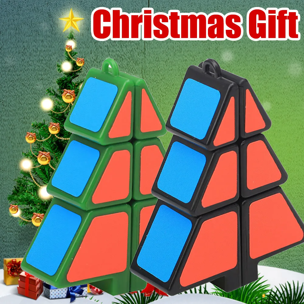 

Магический куб, Рождественская елка 3x3x3, Детские Обучающие лучшие Подарочные игрушки, обучающие пластиковые головоломки, рождественские ук...