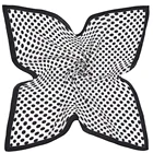 Небольшой хиджаб, шарфы для женщин, Шелковый атласный шарф в горошек, женский квадратный шарф 55 см x 55 см, роскошные брендовые шали, головные шарфы для женщин