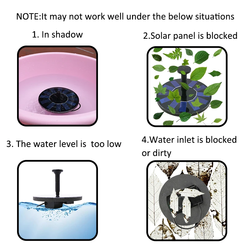 Fountain Water Pump Floating Pond Decoration Solar Panel Powered Garden Pool Outdoor | Дом и сад
