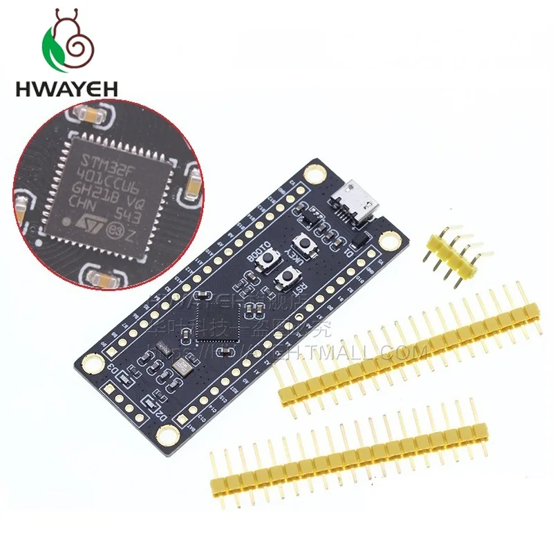Макетная плата STM32F401CCU6 411CEU6 256 Кб ROM V1.2 STM32F4 обучающая для симулятора Arduino ST-Link V2 |