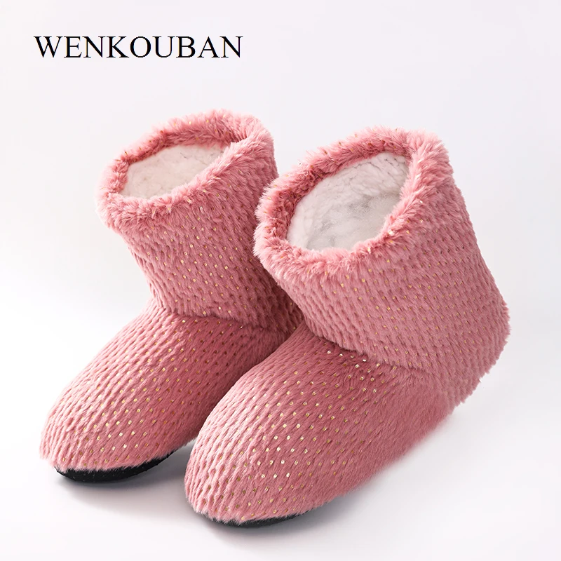 Женские тапочки Зимние меховые шлепанцы для женщин Домашние Модные шикарные