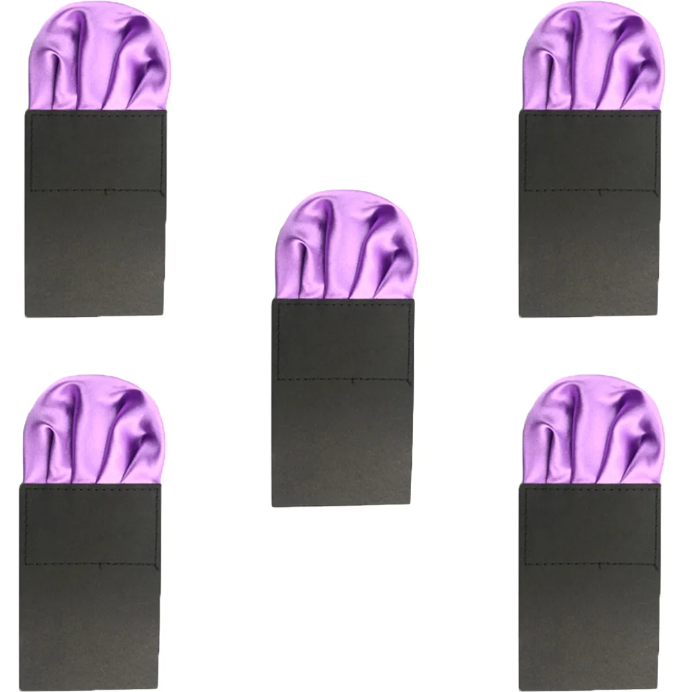 5 шт мужской носовой платок 4 Складки предварительно складной карманный