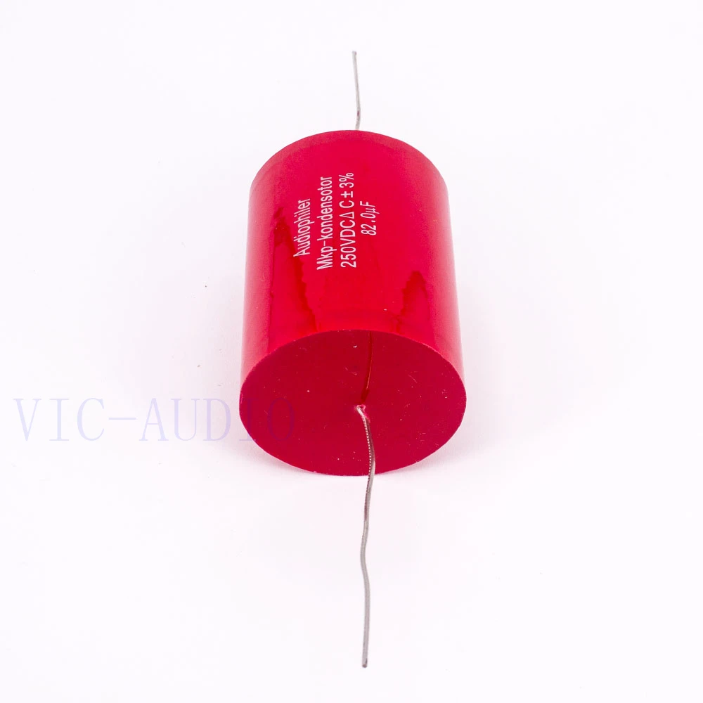 Конденсатор Audiophiler Mkp конденсатор с алюминиевой крышкой 82 мкФ 250V DC 3% HI-FI Лихорадка