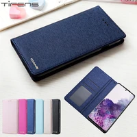 Flip Wallet Case For Samsung Galaxy S21 S20 S10 Note Ultra Plus Silk Pattern Leather Card Book Phone Bags Cover