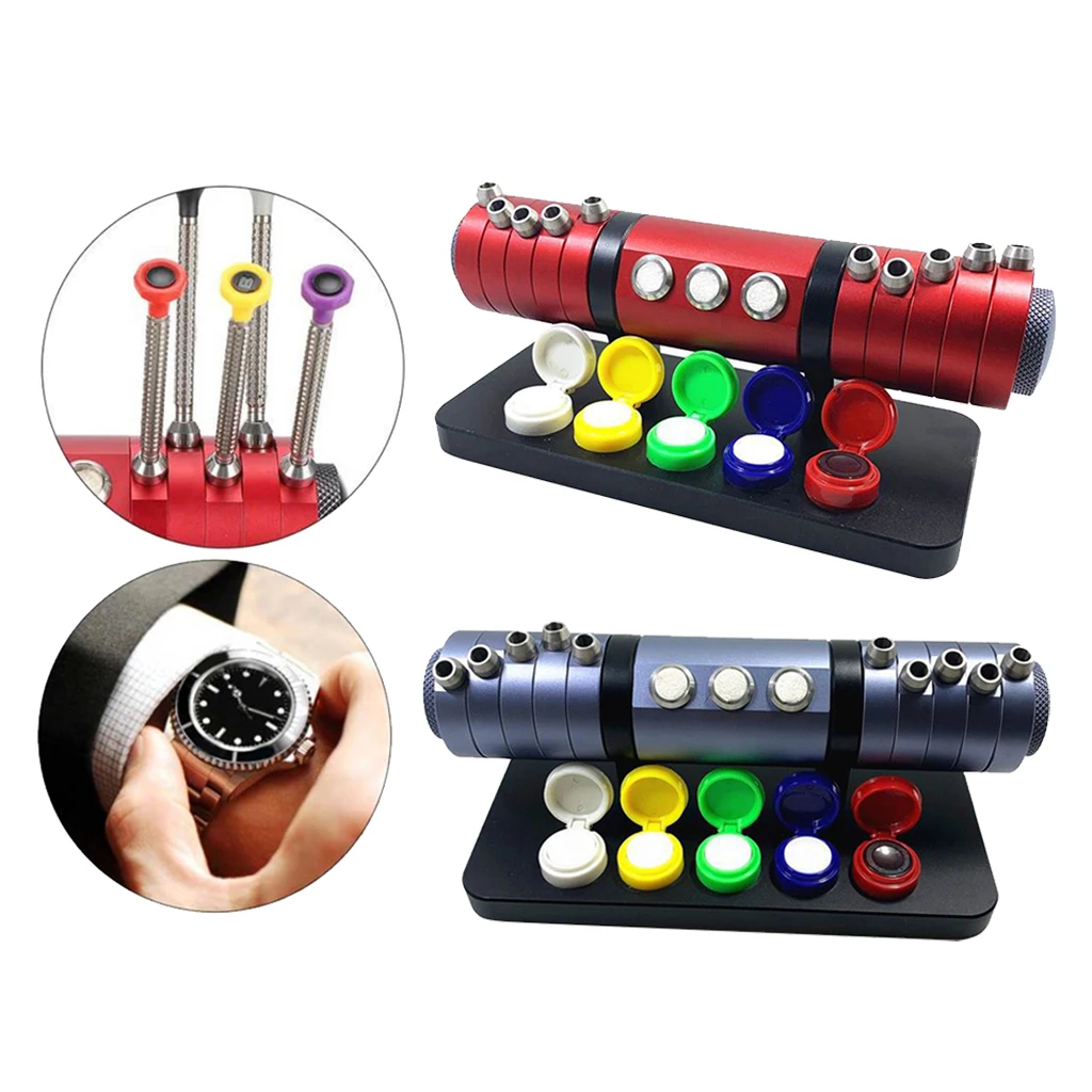 

Wristwatch Repair Kit Oiler Oil Pin Dish Container Jar Holder Storage for