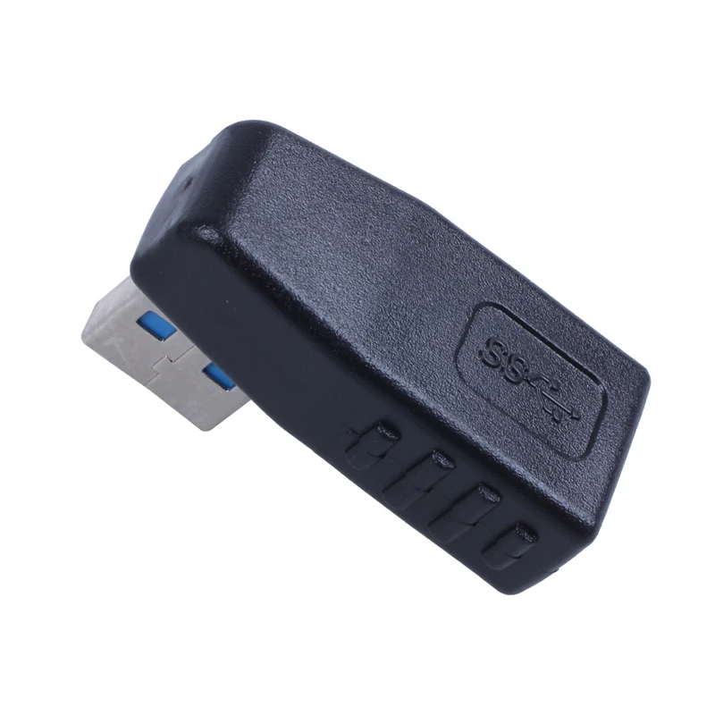 

Прямой угол USB 3,0 A штекер к гнезду M/F разъем адаптера черный разъем