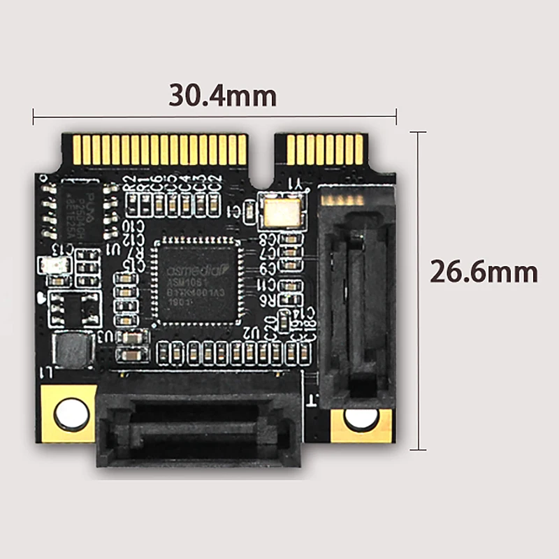 Mini PCI E Express к 2 портам SATA 3 0 конвертер SSD HDD SATA3 контроллер Расширительная карта