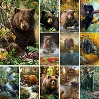 diy 5d diamond painting raccoon cross stitch kit full drill square embroidery mosaic animal picture with rhinestones home decor