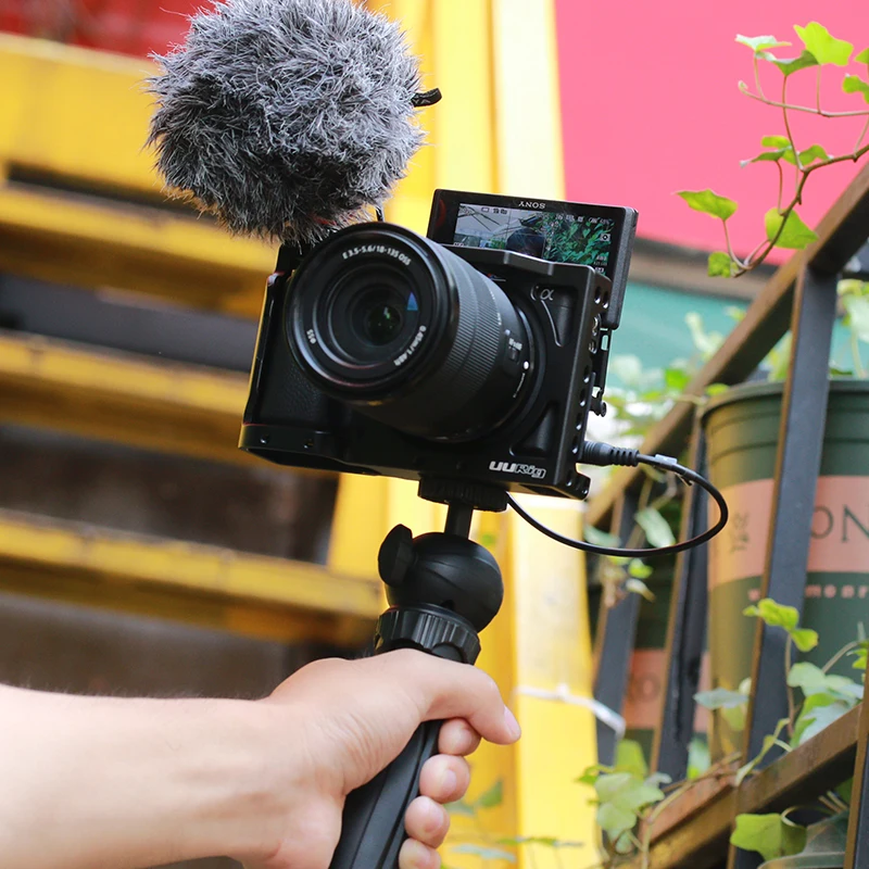 UURig R009 металлическая клетка для камеры sony Alpha A6400 A6300 A6100 рукоятка для камеры аксессуары для DSLR камеры