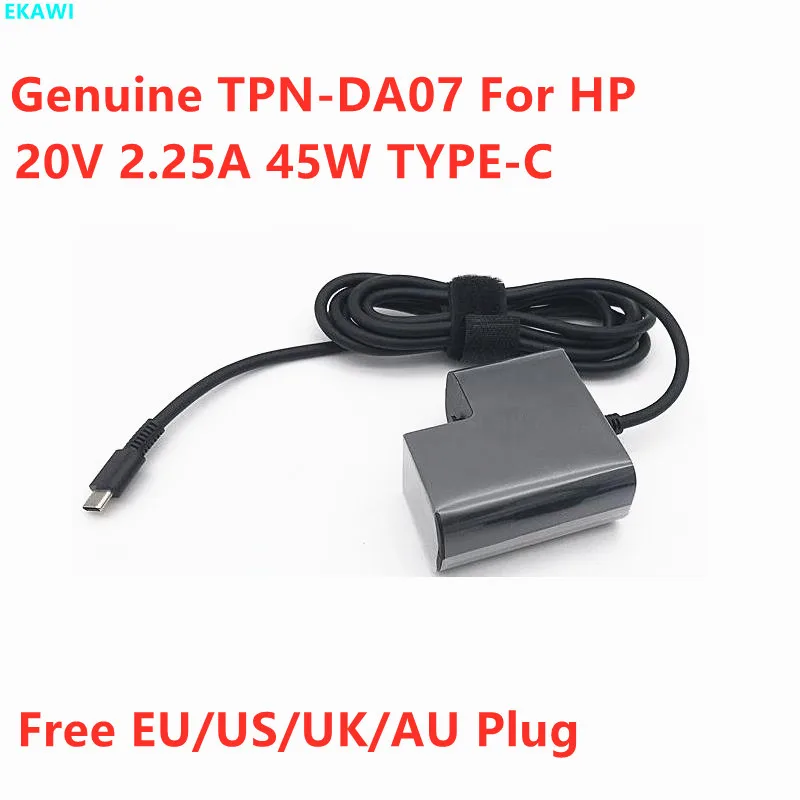 Оригинальное быстрое зарядное устройство USB Type-C для ноутбука HP 860210-850 Spectre 13 Elite X2 45