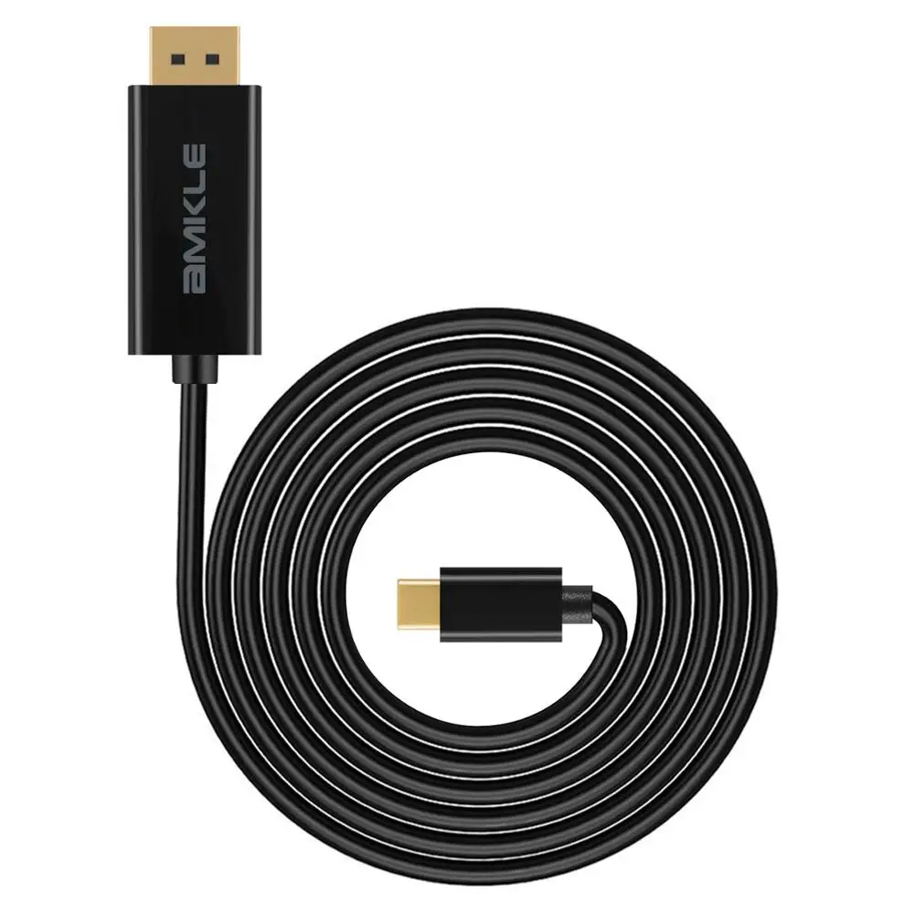 Кабель AMKLE USB DP 30 Гц адаптер Type C 3 1 для DisplayPort 4K Tunderbolt HDMI совместимый ключ Macbook Android
