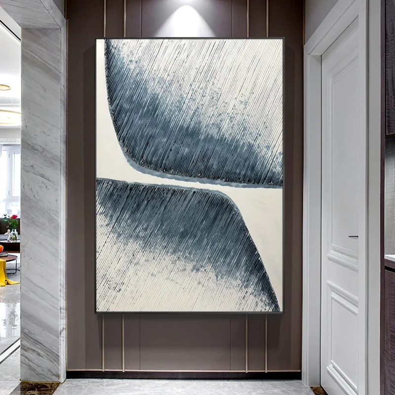 

Abstract Decorative Art And Design Entrance Vertical Version Of Mural Paintings Dram Nordic Style Pure Hand-painted Oil Painting