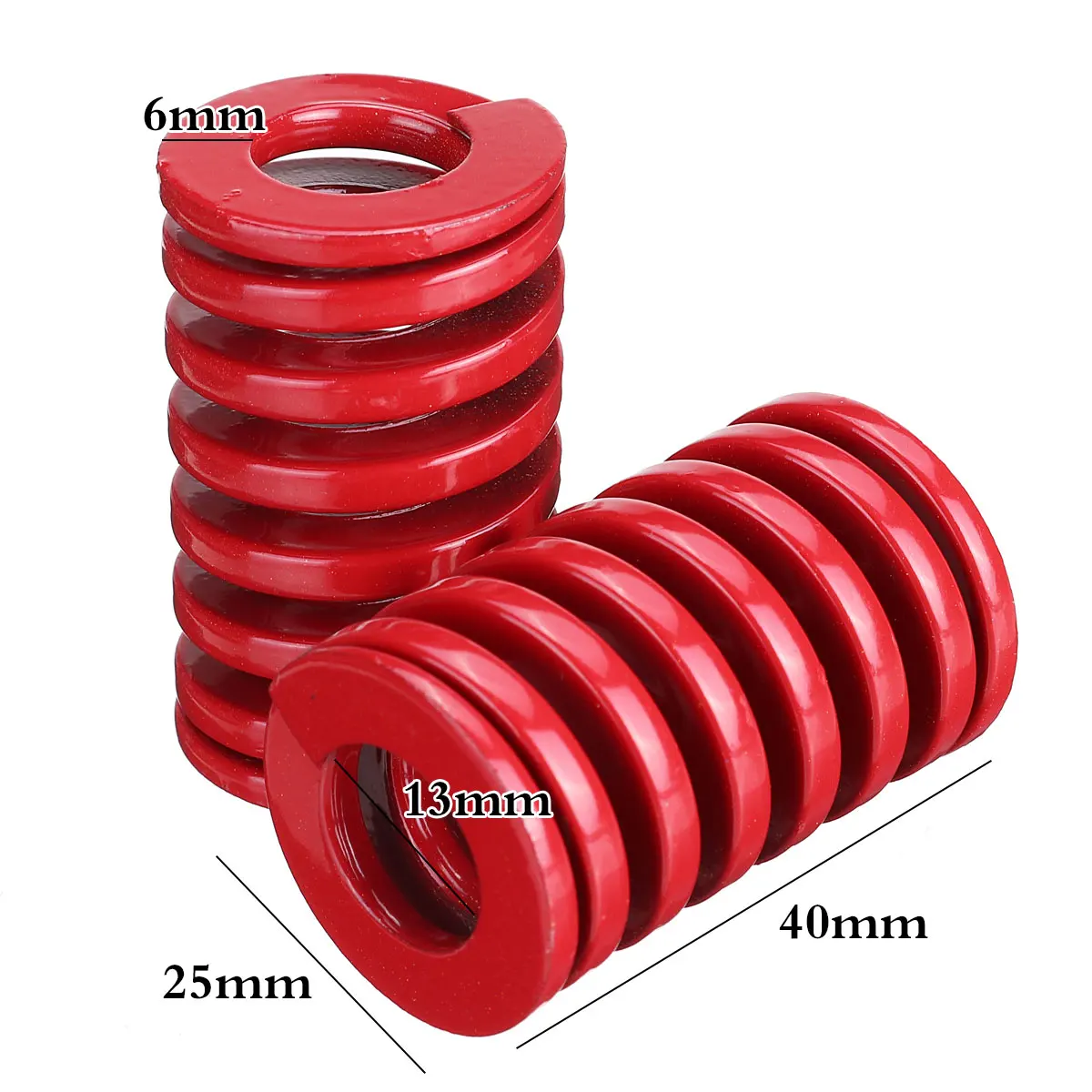 Пружина OD 25 мм для задней двери багажника 2 шт. опоры левых рулей красного цвета
