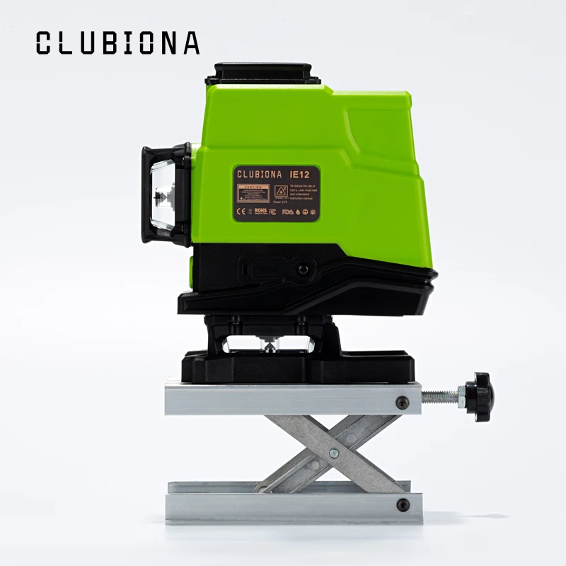 Clubiona IE12 немецкий лазерный модуль напольный и настенный Мощные зеленые линии дистанционного управления 3D лазерный уровень с литий-ионной батареей