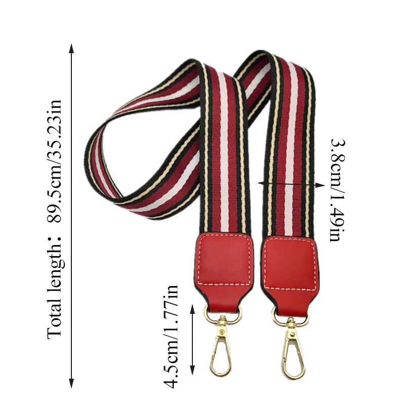 Широкий разноцветный ремешок для сумок наплечный ремень унисекс сменный сделай