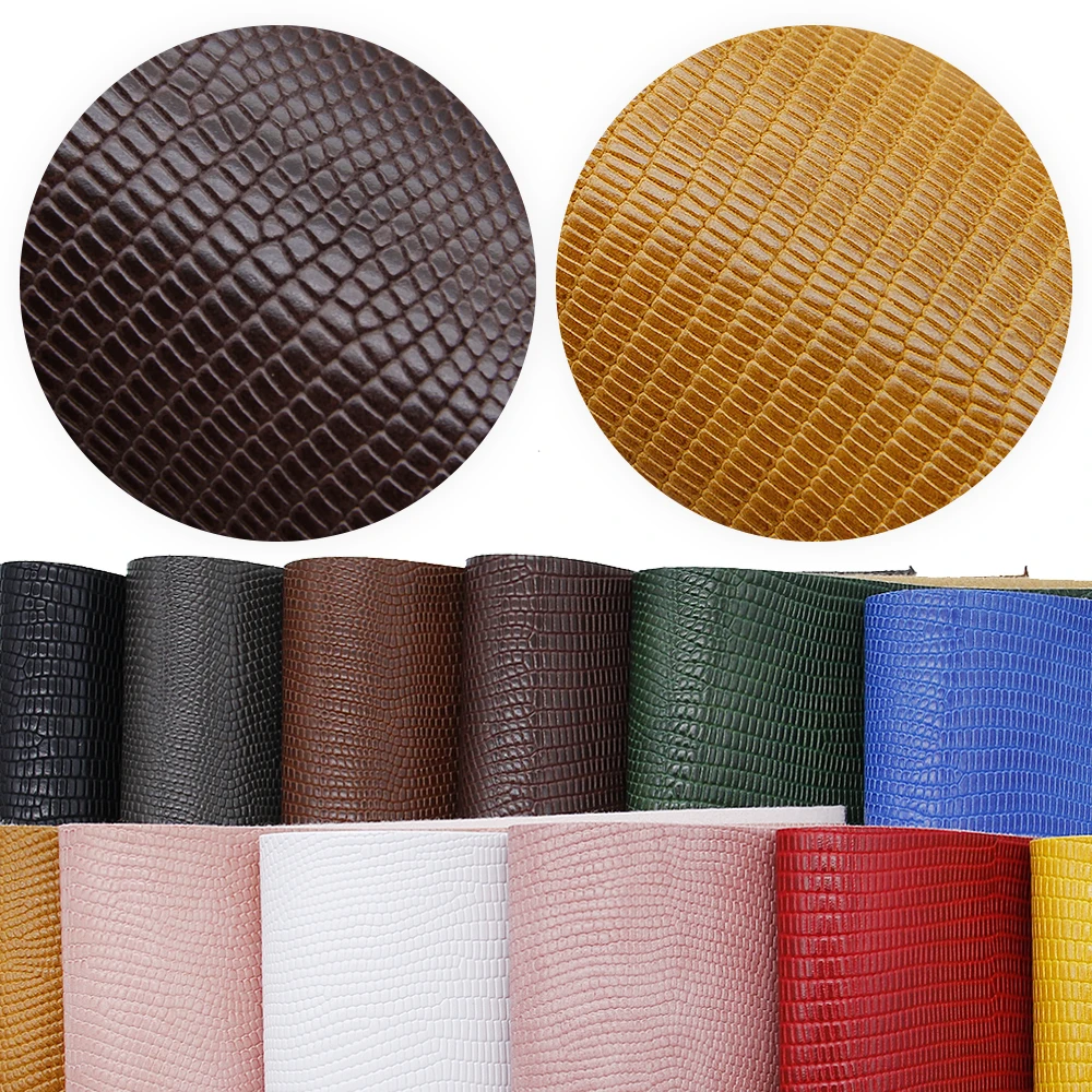 20х34 см однотонные листы из искусственной кожи с узором змеи для изготовления