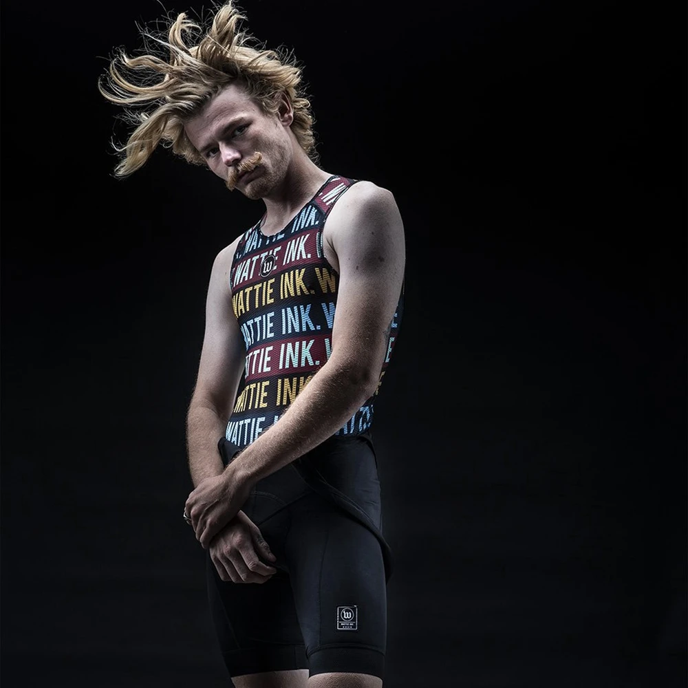 

Wattie Ink Pro Team Bicycle Baselayer Ultra-Light Mesh Fabric Excellent Breath Jacquard Underwear High Quality Sleeveless Team