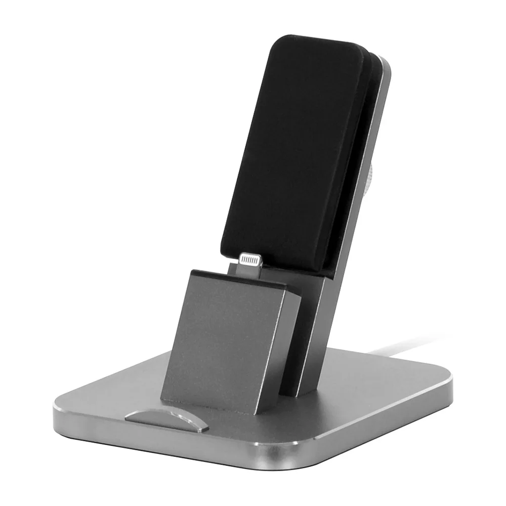 

Zinc Alloy Mobile Phone Holder Usb Charging Bracket Universal Charging Dock For Smart Phones