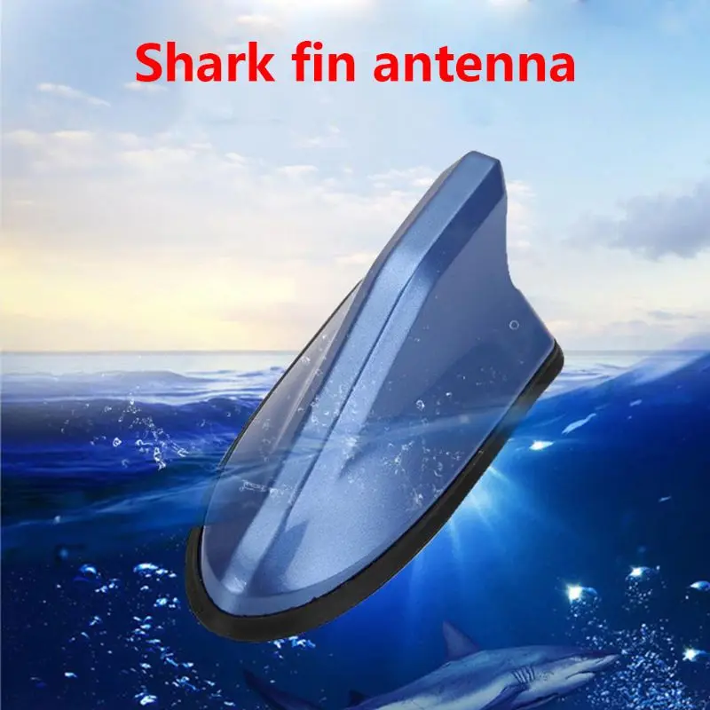 

Universal FM Signal Amplifier Car Radio Aerials Shark Fin Antenna Car Roof Decor T3EF