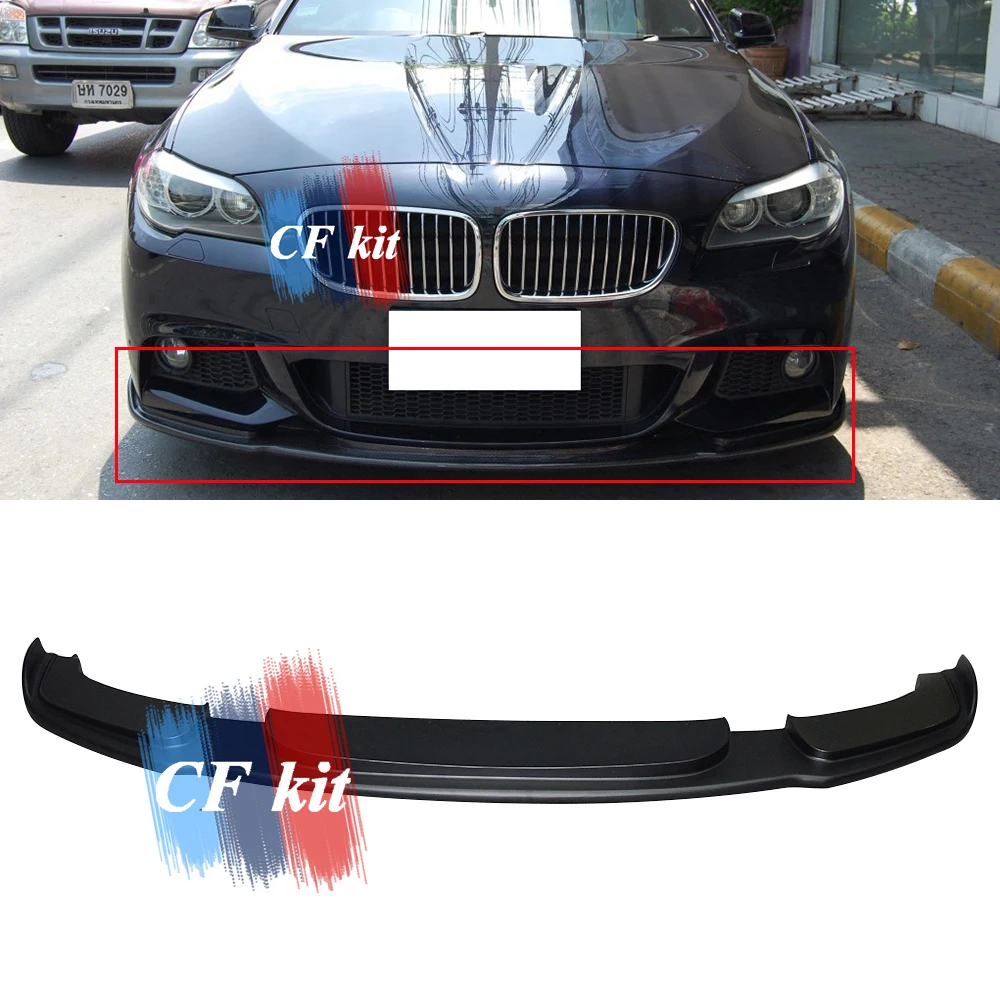 Передний спойлер бампера из АБС материала для BMW 5 серии F10 M Tech передняя губа Sport Bpdy
