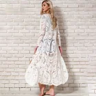 В Богемном Стиле Белое пляжное платье-накидка с купальный костюм саронг вышивка кружевное кимоно, с сексуальными прозрачными вставками длинный кардиган Саида de Praia