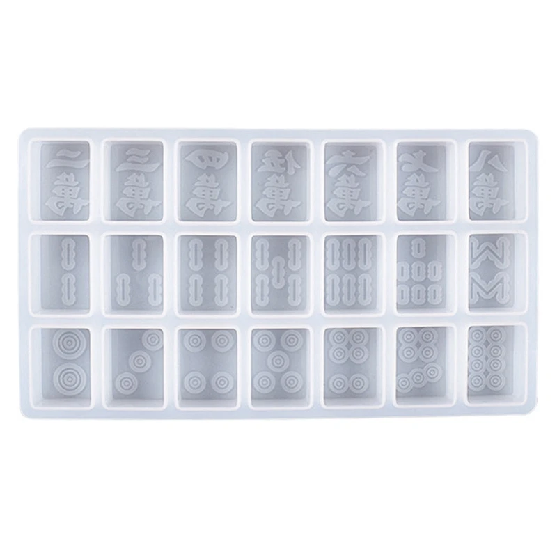 

Mahjong Mould, Silicone Mahjong Molds for Resin Casting,Epoxy Game Mold Silicone, DIY Silicone Resin Molds for Mahjong