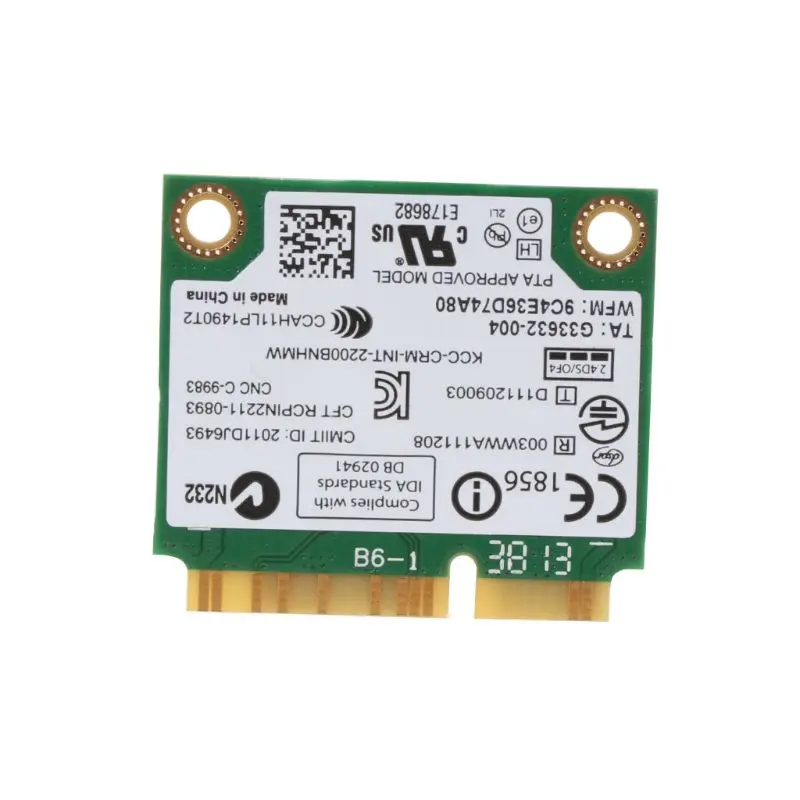 Сетевая карта wifi адаптер 300 м Intel wireless-N Wifi карта 2200 BNHMW 60Y3295 20200048 для lenovo IBM T430 W530 T530 Прямая поставка