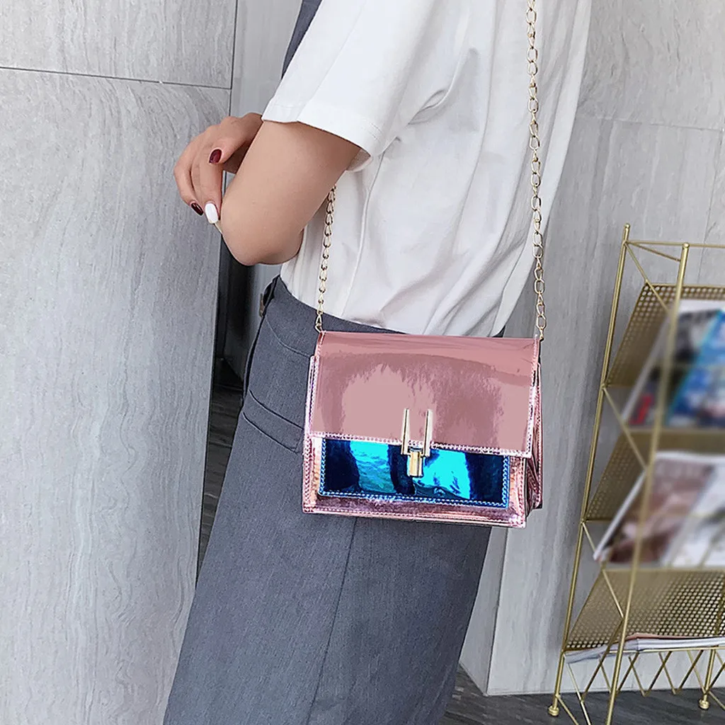 Сумки через плечо с лазером для женщин хит цветная сумка желе сумки Harajuku