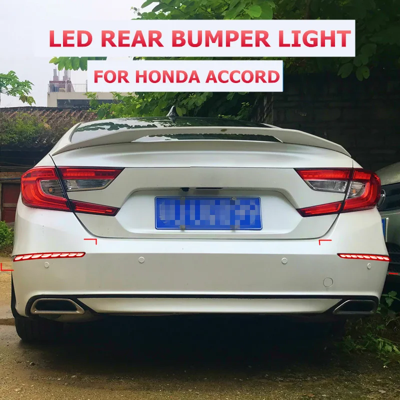 1 пара автомобиля светодиодный задний бампер противотуманный фонарь стоп сигнал